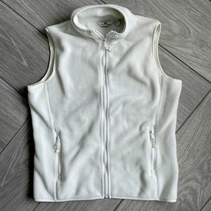 Vineyard Vines Fleece Cream Vest Sz Small